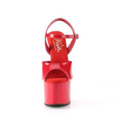 Босоніжки Passion-709 *7 дюймів на підборах, 2 3/4 дюйма з ремінцем на щиколотці PF, червоні