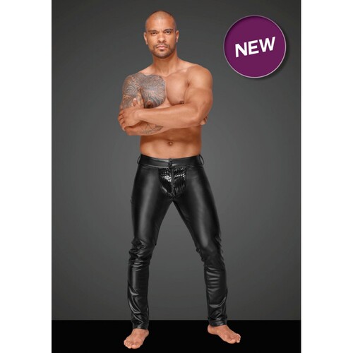 Штаны мужские с декоративными складками из винил H051 от Noir Handmade XL