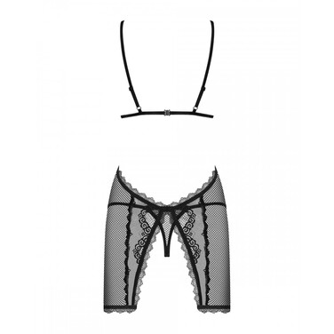 Пеньюар Obsessive Millagro и стринги S/M