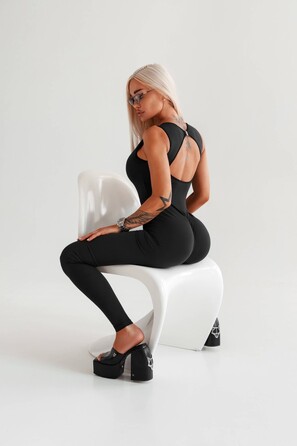 Комбінезон Fitzona Jumpsuit Fitness Black MACFTZ5421