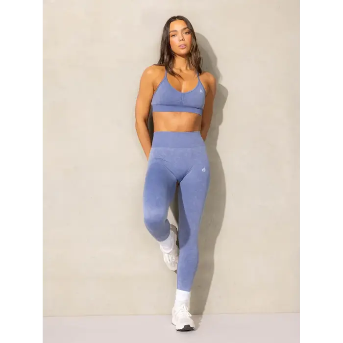 Топ Ryderwear Stonewash Seamless Sports Bra - Denim Blue Stonewash