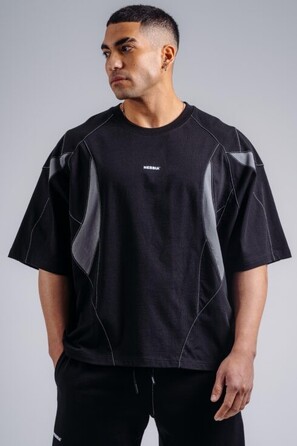 Футболка Nebbia Oversized Pump Cover T-Shirt PRIMAL Black 871