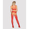 Комбінезон Obsessive Bodystocking G313 czerwony S/M/L