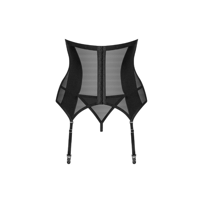 Корсет під груди та стрінги Obsessive Chic Amoria чорний, XS/S