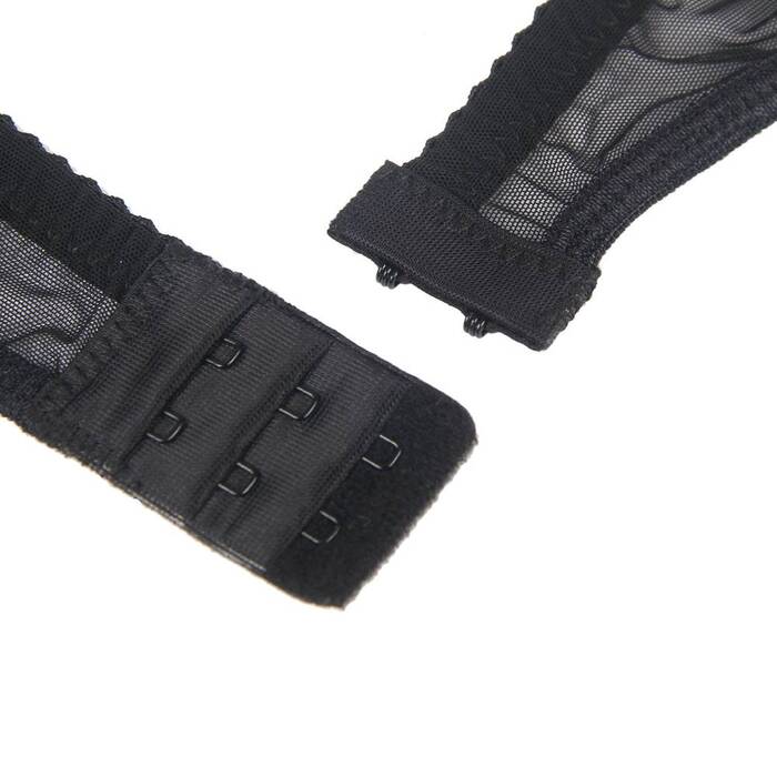 Сексуальные прозрачные кружевные трусики Star Night с поясом для чулок, черный