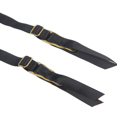 Черные эластичные трусики Star Night и пояс для чулок с высокой талией