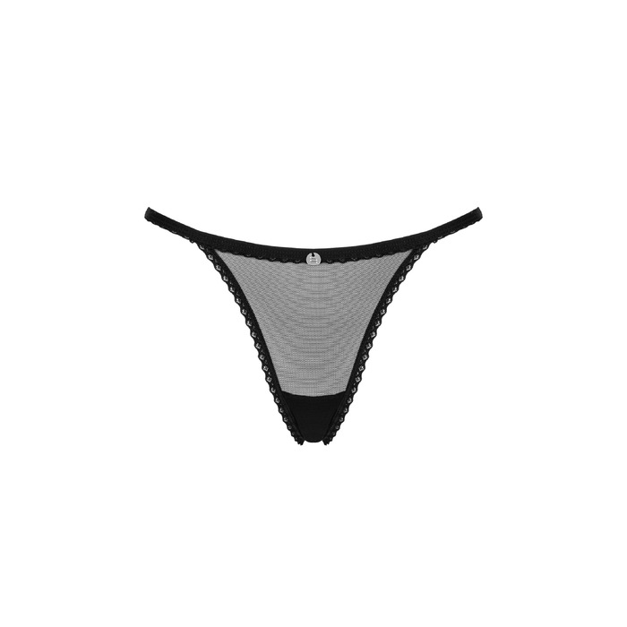 Трусики Obsessive Celia Noir crotchless thong M/L