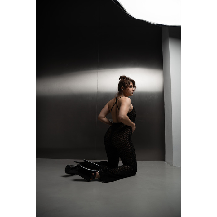 SHADOW body Black mesh LACE_ чорна сітка мереживо