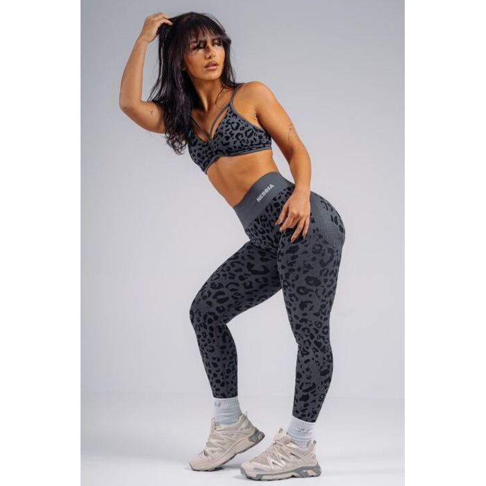 Легінси Nebbia Push-Up Compression Leopard Leggings PRIMAL Black Leopard 849