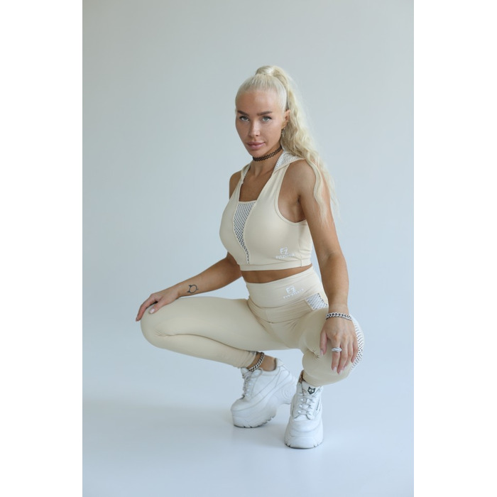 Легінси Fitzona Beige With Gold Leggings