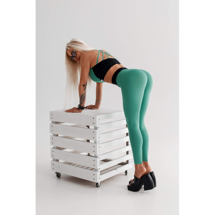 Легінси High Waisted Designer Leggings SIGNATURE Green 463