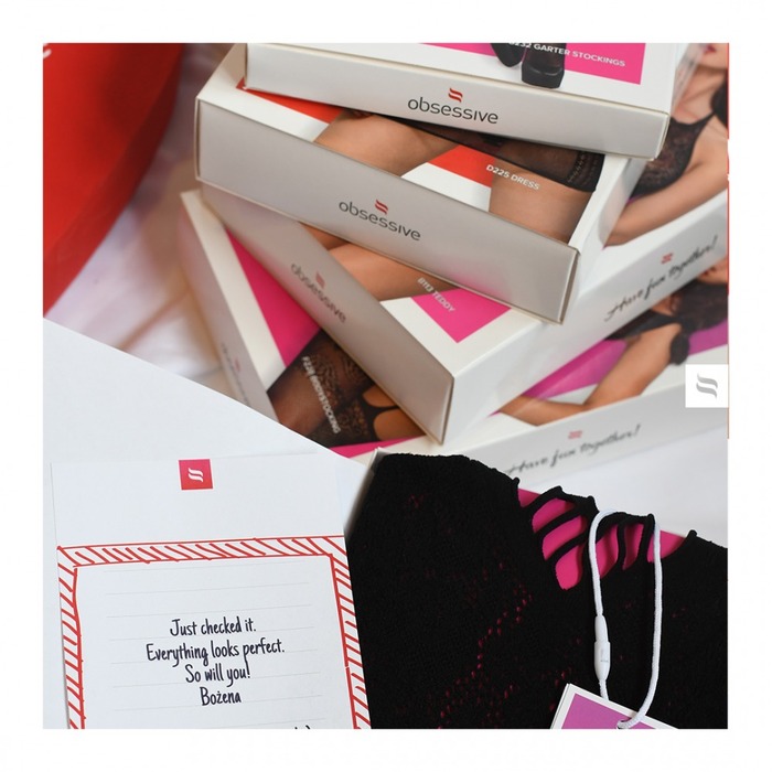 Прозрачный корсет с кружевными вставками и стринги Obsessive Lacelove красный, XS/S