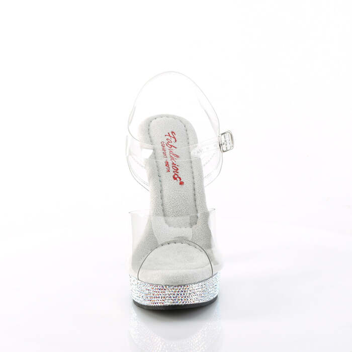 Босоножки Majesty-508DM, каблук 5 дюймов, ремешок на щиколотке 7/8 дюйма, прозрачные