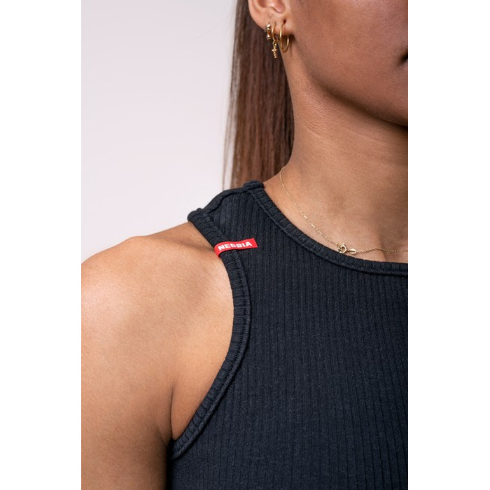 Майка SPORTS NEBBIA LABELS CROP TOP 516 BLACK