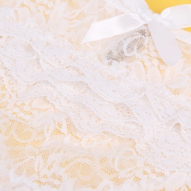 Мереживні труси з доступом Star Night, білі, M