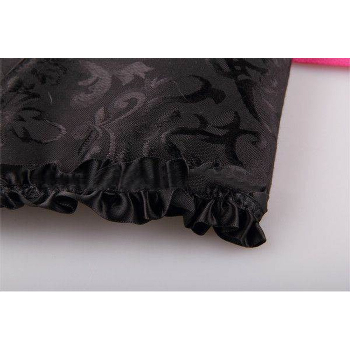 Корсет з квітковим принтом Star Night Corset Top з гачками та шнурівкою, чорний, M (без коробки)