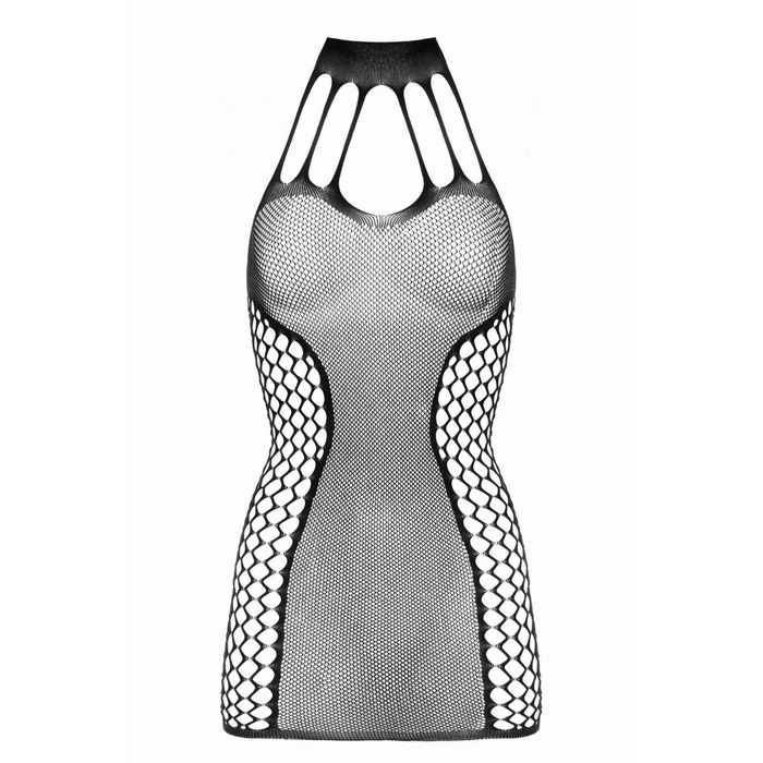 Короткое платье в сеточку Dania Besired, черное, One Size