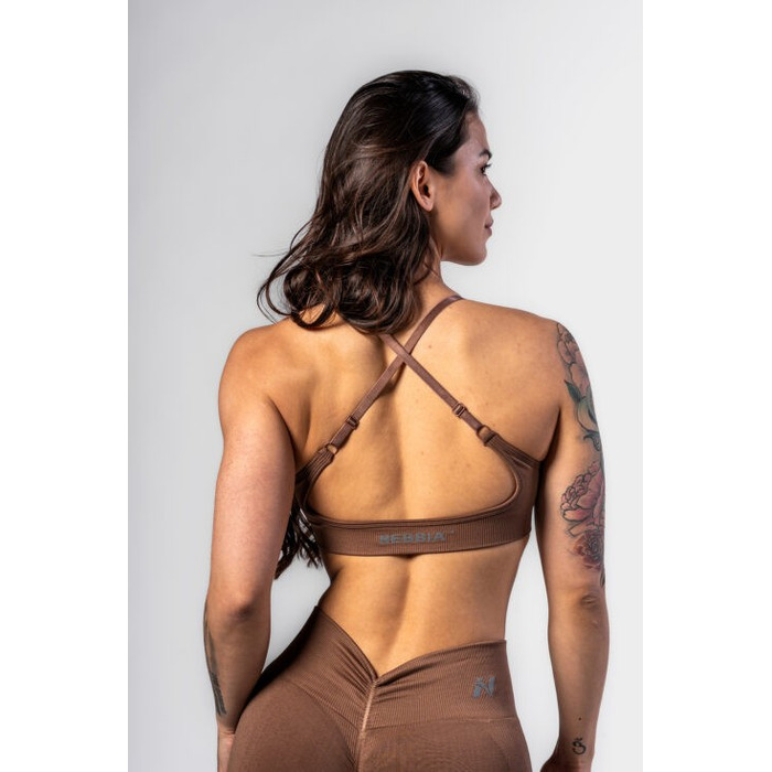 Топ Nebbia Medium-Support Sports Bra TOTALLY SEAMLESS Brown 305