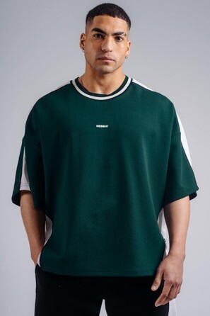 Футболка Nebbia Oversized T-Shirt PRIMAL Dark Green 869