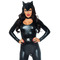Костюм кішечки Leg Avenue Feline Femme Fatale, M, 3 предмети, чорний