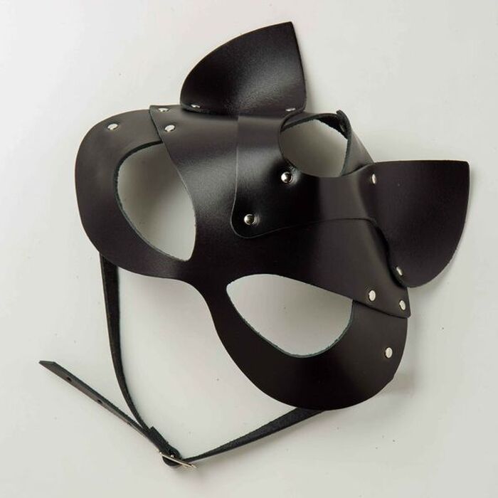 Маска Кішка Leather, Black