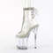 Ботинки Pleaser Flamingo-1018C-2RS *Каблук 8 дюймов, 4-дюймовый PF открытый носок/пятка, ботильоны с RS, прозрачные