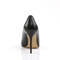 Туфлі Pleaser Classique-20 з гострим носком, 4 дюйми, чорні, з веганської шкіри