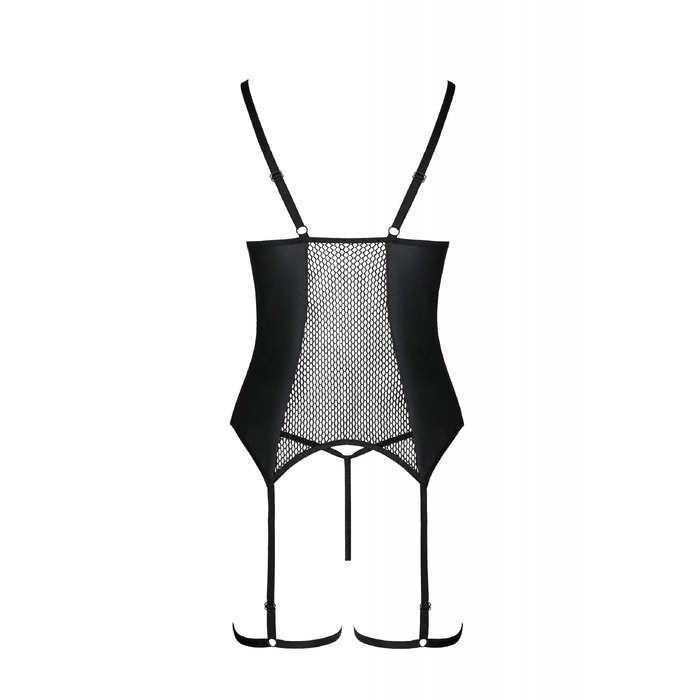 Корсет и стринги черный S/M BETH CORSET - Passion