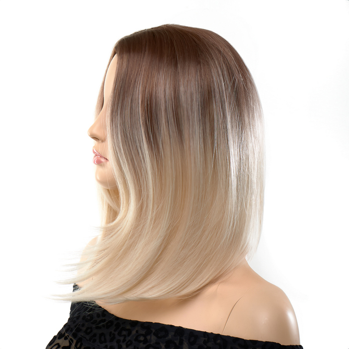 Парик прямой Fetish Hair омбре блонд, 35 см