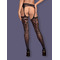 Панчохи з поясом Garter stockings S314 czarny S/M/L Obsessive