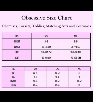 Боді Obsessive B123 L/XL