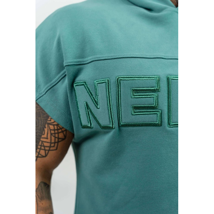 Безрукавка Nebbia Hooded T-shirt Gym Rag top CHAMPION Green 706