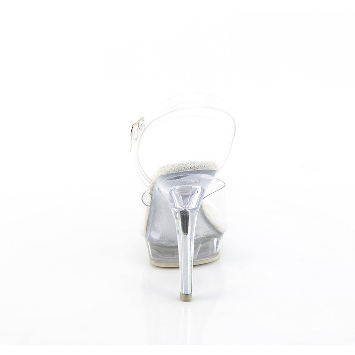 Босоножки Lip-108, каблук 5 дюймов, ремешок на щиколотке шириной 3/4 дюйма, прозрачный/прозрачный