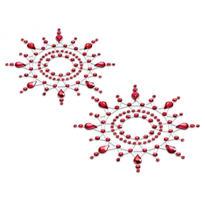 Украшения для груди и бикини со стразами Gloria Petits Joujoux, красные