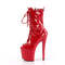 Чоботи Pleaser Enchant-1041 *8 дюймів на підборах, 3 3/4 дюйма з відкритим носком, з блискавкою збоку, червоні