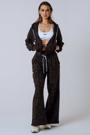 Спортивна кофта Nebbia Relaxed Zip Hoodie POWER Dark Brown Camo 895