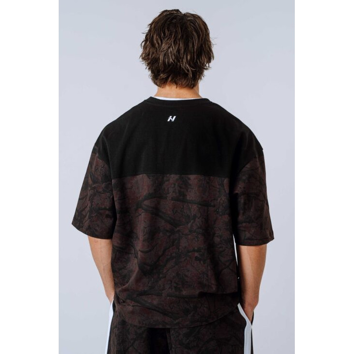 Футболка Nebbia Oversized Tee POWER Dark Brown Camo 898