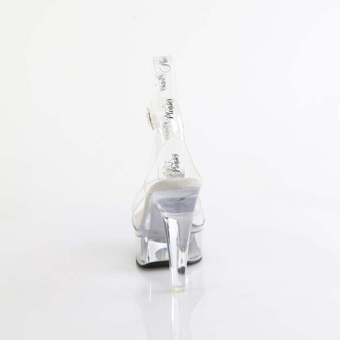 Босоножки Martini-505, каблук 5 дюймов, ремешком вокруг щиколотки шириной 1 3/4 дюйма, прозрачные