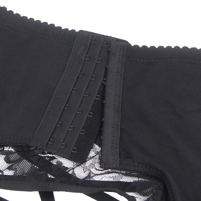 Чоловічий мереживний пояс з підв'язками Star Night чорний, XL