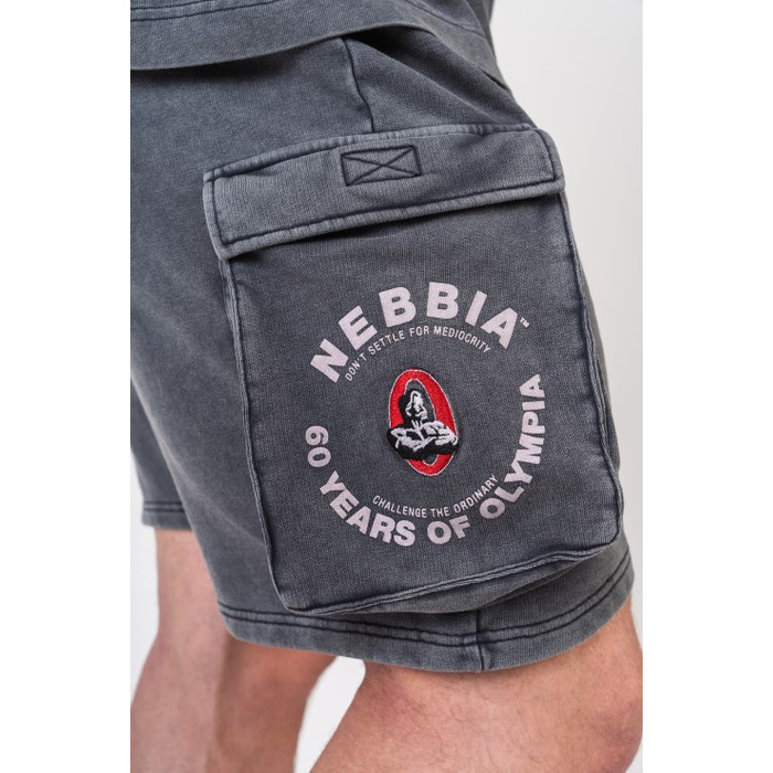 Шорти Nebbia Washed Loose Fit Cargo Shorts LEGACY Black 787