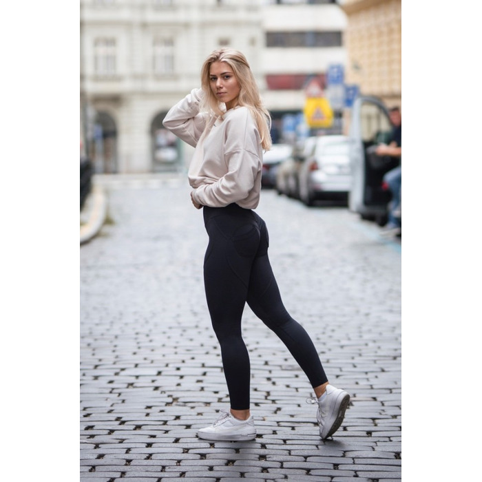 Штаны High Waist & Lifting Effect Bubble Butt pants Black 587