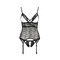 Корсет з відкритими грудьми S/M black DIABOLINA CORSET - Passion