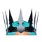 Корона з гострими зубцями Leg Avenu Faux leather spiked crown O/S