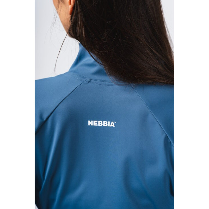 Олимпийка Deni x NEBBIA Fitness Zip Tracktop Blue 314