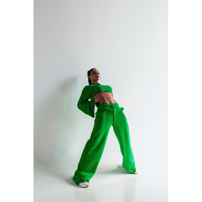 Штани-клеш Victory Bell-bottomed green