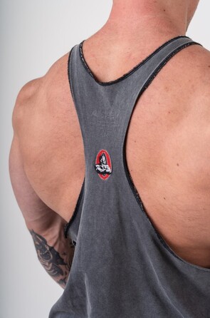 Майка Nebbia Washed Muscle Back Stringer GOLDEN AGE Black 791