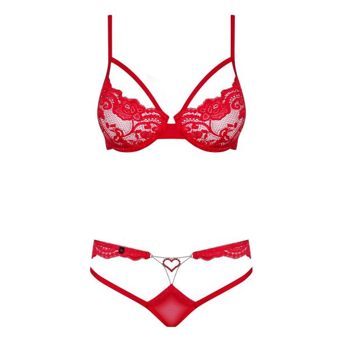 Комплект Obsessive 829-SET-3 SET S / M червоний