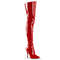 Boots Pleaser Seduce-3000, 5 дюймов, простые эластичные сапоги до бедра, красные