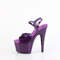 Босоніжки Pleaser Adore-709GP на підборах 7 дюймів, з ремінцем на щиколотці 2 3/4 дюйма, фіолетові