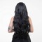 Перука довга хвиляста з чубчиком Fetish Hair чорний, 80 см